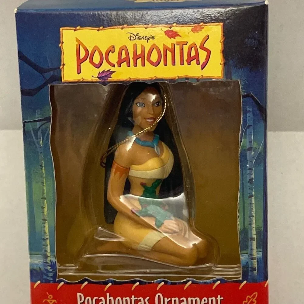 Disney 1995 Grolier Pocahontas Christmas‎ Tree Ornaments First Issue In Box